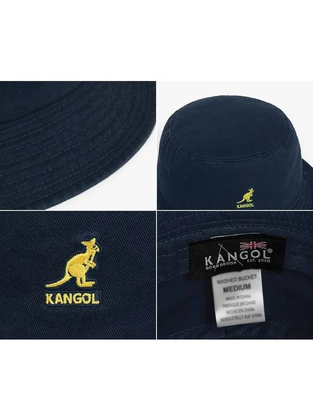 K4224HT NAVY Washed Bucket Hat - KANGOL - BALAAN 4