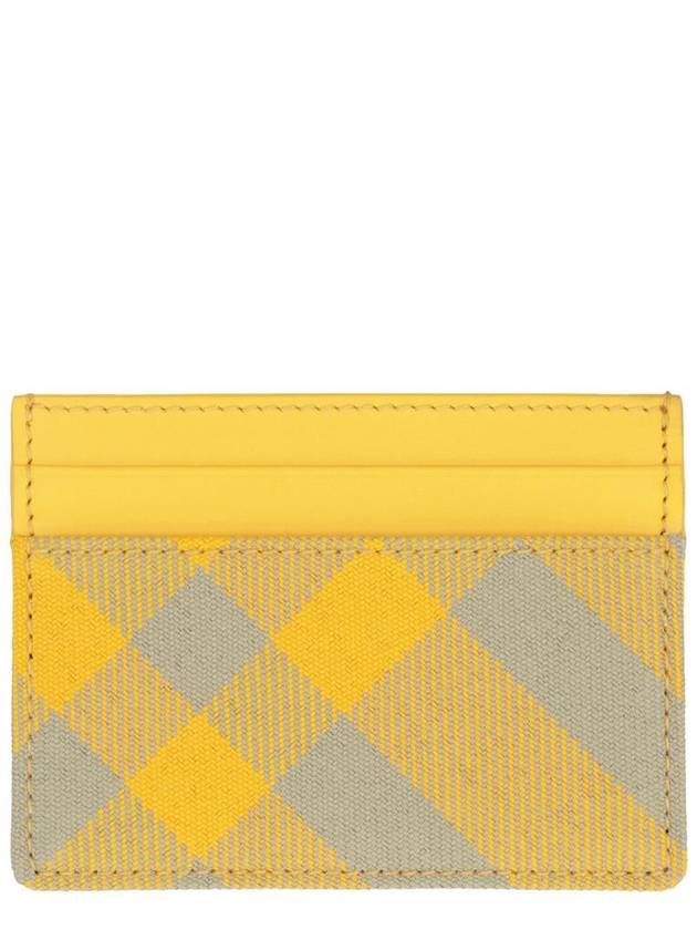 Check Card Wallet Yellow - BURBERRY - BALAAN 2