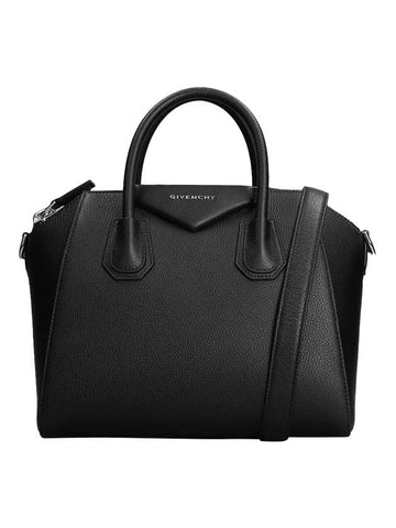 Antigona Small Grained Leather Tote Bag Black - GIVENCHY - BALAAN 1