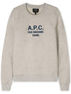 Women's Tina Logo Sweat Sweatshirt Heather Ecru - A.P.C. - BALAAN 4