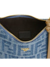 Fendessence FF Logo Denim Mini Shoulder Bag Light Blue - FENDI - BALAAN 8