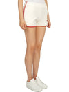 Women's Embroidered Logo Cotton Shorts White - SPORTY & RICH - BALAAN 4