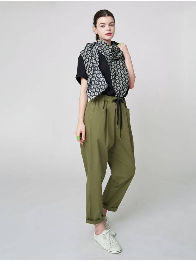 One Tuck Baggy Pants Khaki - ATHPLATFORM - BALAAN 5