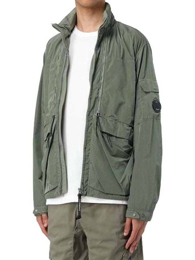 Men's Chrome-R Medium Zip-Up Jacket Green - CP COMPANY - BALAAN 6