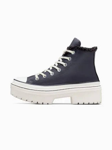 Chuck Taylor All Star Lugged Sherpa Heel High Top Sneakers Navy - CONVERSE - BALAAN 1