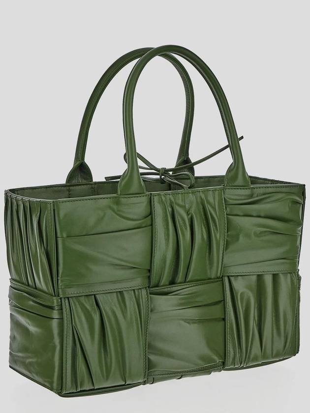 Arco Intrecciato Small Tote Bag Avocado - BOTTEGA VENETA - BALAAN 7