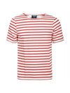 Levant Striped Sailor Short Sleeve T Shirt Red - SAINT JAMES - BALAAN 1