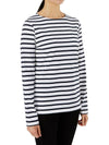 Women's Meridame II Striped Long Sleeve T-Shirt Neige Marine - SAINT JAMES - BALAAN 4