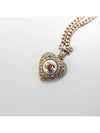 CC Heart Crystal Pendant Bracelet Gold - CHANEL - BALAAN 5