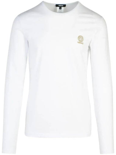 Long sleeve crew neck t-shirt AU101971A10011_A1001 - VERSACE - BALAAN 1