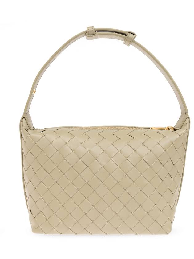 Intrecciato Small Leather Shoulder Bag Travertine - BOTTEGA VENETA - BALAAN 4