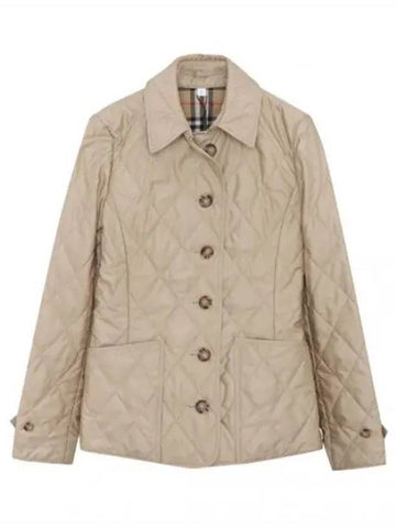 Fernelli diamond quilted jacket women - BURBERRY - BALAAN 1