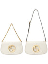 Blondie Interlocking G Shoulder Bag White - GUCCI - BALAAN 9