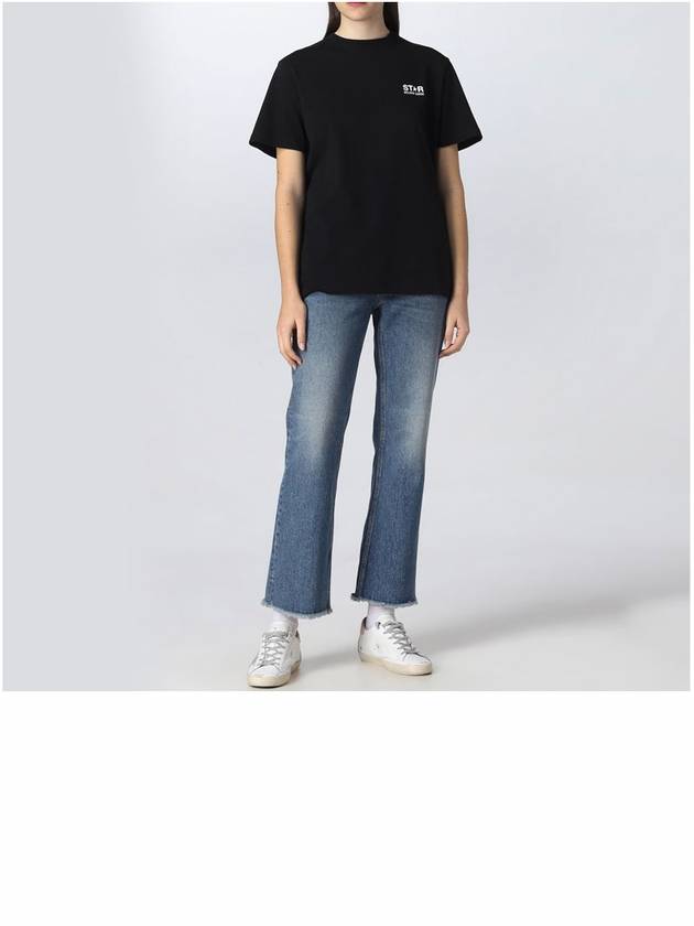 Back Big Star Short Sleeve T-Shirt Black - GOLDEN GOOSE - BALAAN 7