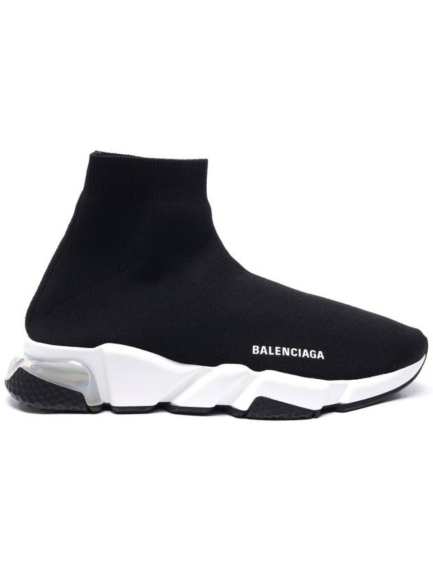 Speed Trainer Clear Sole High Top Sneakers Black - BALENCIAGA - BALAAN 3