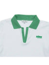 V-Neck Cotton Short Sleeve T-shirt Green White - SPORTY & RICH - BALAAN 4