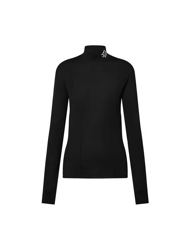 Ribbed Accent Pullover Black 1AC0YH - LOUIS VUITTON - BALAAN 1