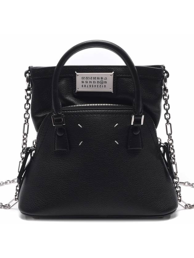 5AC Classique Micro Tote Bag Black - MAISON MARGIELA - BALAAN 3