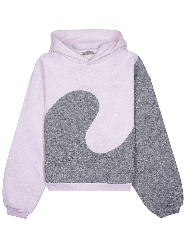 Cotton Jersey Hoodie Pink Heather - DIOR - BALAAN 10