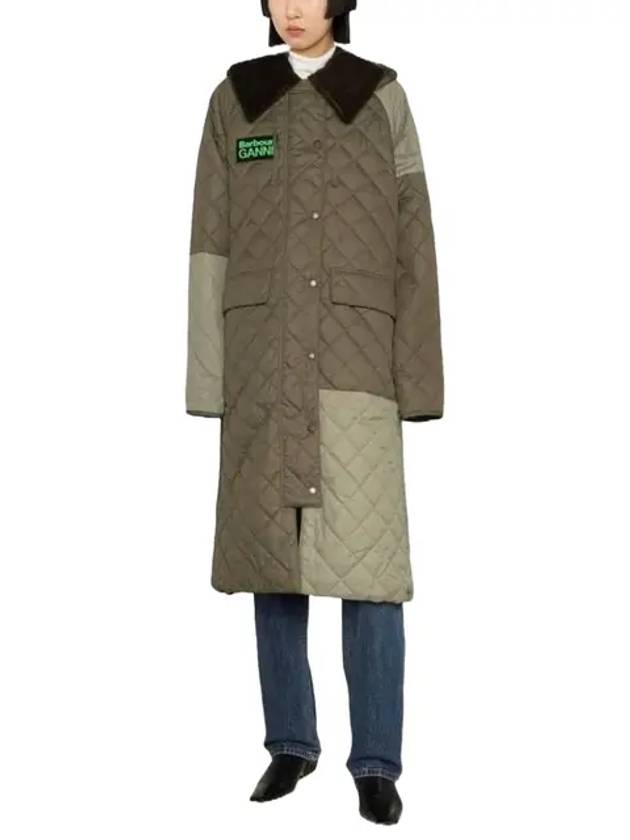 Burghley Quilted Padding Green - BARBOUR - BALAAN 3