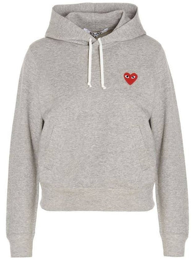 Heart Patch Hoodie Top P1 T1691 Grey - COMME DES GARCONS - BALAAN 1