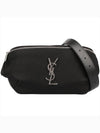 Cassandre Classic Canvas Leather Belt Bag Black - SAINT LAURENT - 2