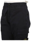 Compass Badge Gabardine Cargo Straight Pants Navy - STONE ISLAND - BALAAN 8