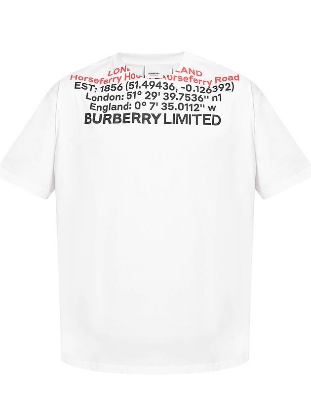 Location Short Sleeve T-Shirt White - BURBERRY - BALAAN 6