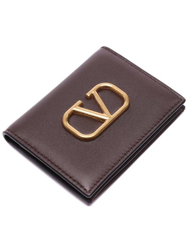 Men's V Logo Signature Card Wallet (2Y2P0T39_LMG_KG8_23S) - VALENTINO - BALAAN 5