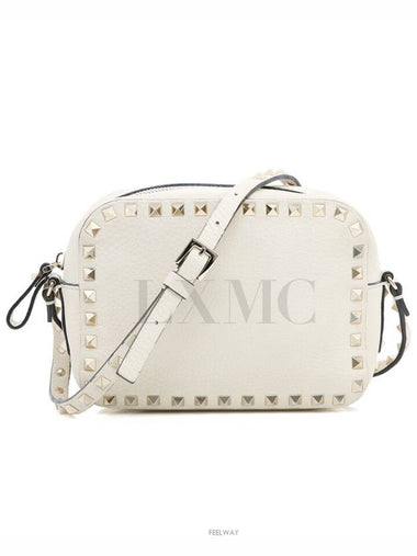 Rockstud cross bag white gold camera 3W2B0809 - VALENTINO - BALAAN 1