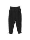 Wool Slacks Black - AMI - BALAAN 1