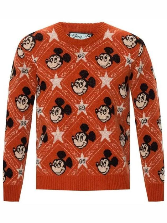 Disney Mickey Wool Knit Top Red - GUCCI - BALAAN 1