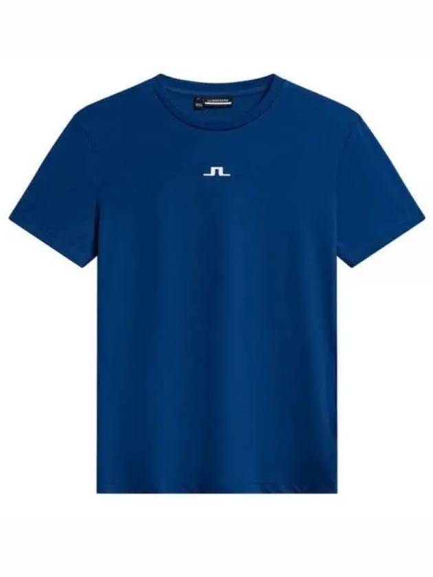 Ada Logo Short Sleeve T-Shirt Estate Blue - J.LINDEBERG - BALAAN 2