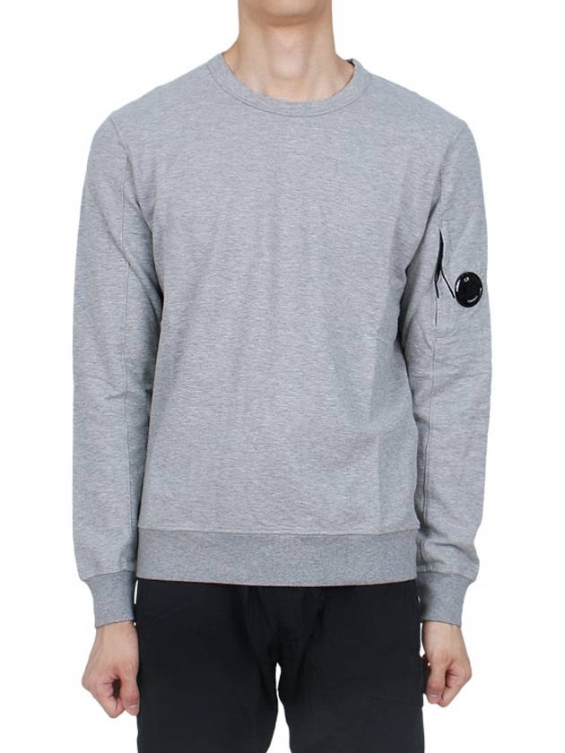 Light Fleece Sweatshirt Grey - CP COMPANY - BALAAN 3