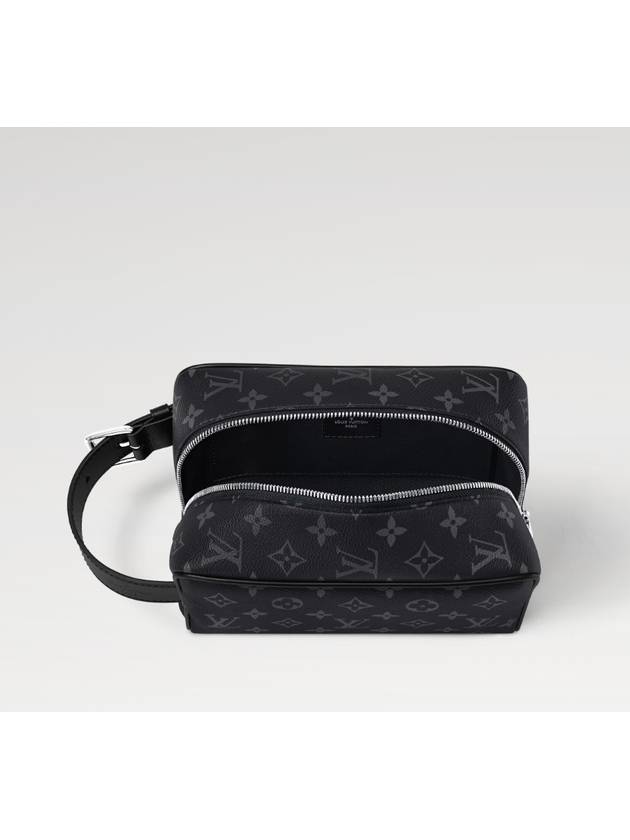 Trousse Toilette Locker Dopp Kit Monogram Eclipse Pouch Bag Black - LOUIS VUITTON - BALAAN 5