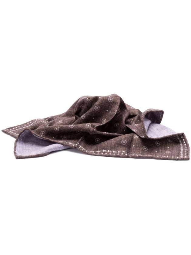 Square silk muffler brown - BRUNELLO CUCINELLI - BALAAN 1