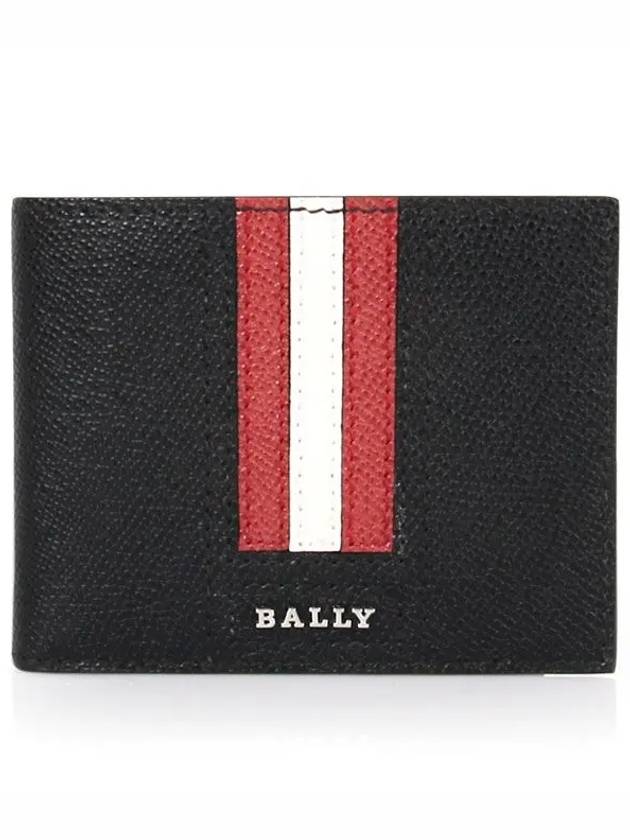 Men's Tevye Leather Half Wallet Black - BALLY - BALAAN 2