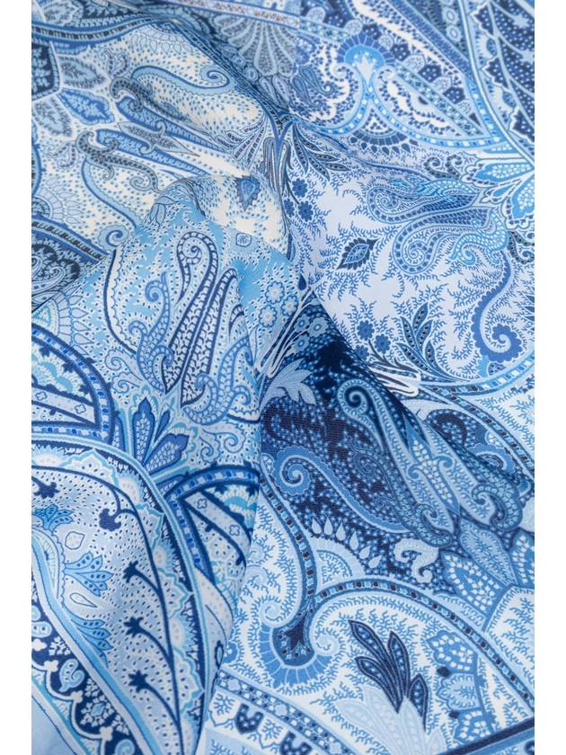 Etro Silk Pocket Square, Men's, Blue - ETRO - BALAAN 3