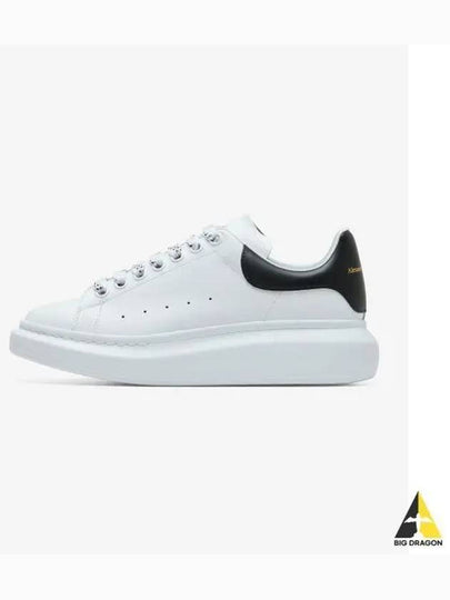 Oversized Leather Tab Low Top Sneakers White - ALEXANDER MCQUEEN - BALAAN 2