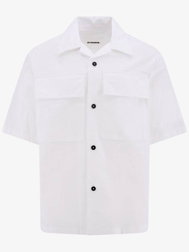 23 ss Cotton Shirt WITH Contrast Button J47DL0106J45127100 B0650488949 - JIL SANDER - BALAAN 1