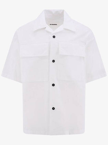 23 ss Cotton Shirt WITH Contrast Button J47DL0106J45127100 B0650488949 - JIL SANDER - BALAAN 1