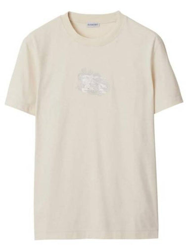 Paisley EKD Cotton Short Sleeve T-Shirt Tundra - BURBERRY - BALAAN 1