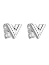 Essential V Stud Earrings Silver - LOUIS VUITTON - BALAAN 1