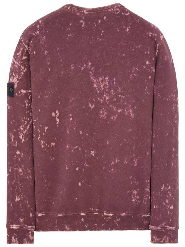 Off-Dye Treatment Crewneck Sweatshirt Dark Burgundy - STONE ISLAND - BALAAN 3