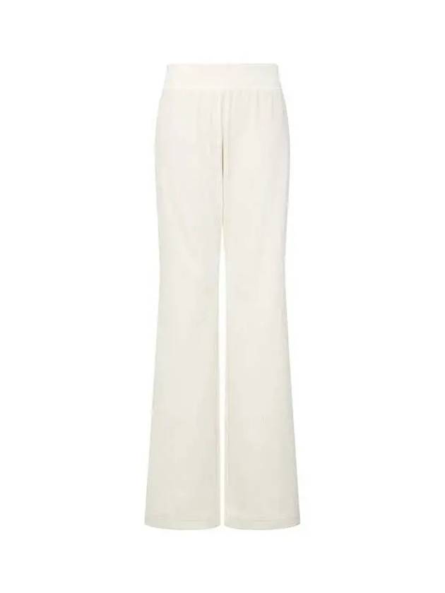 UNDERWEAR ARMANI BRAND DAY 10% 5 18 5 19 Women's Ribbed Embroidery Logo Bell Fit Pants Cream 271897 - EMPORIO ARMANI - BALAAN 1