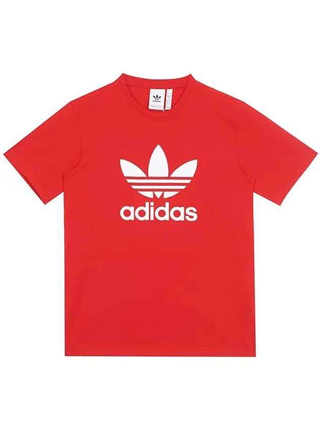 Trefoil Short Sleeve T-Shirt Bare Scarlet - ADIDAS - BALAAN 3