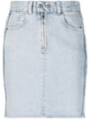 Women's Babelia Denim H-Line Skirt Light Blue - ISABEL MARANT - BALAAN 2