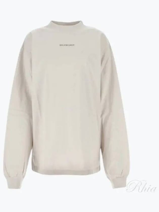 Logo Print Sweatshirt White - BALENCIAGA - BALAAN 2