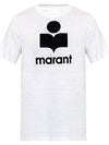 Karman Logo Short Sleeve T-Shirt White - ISABEL MARANT - BALAAN 3