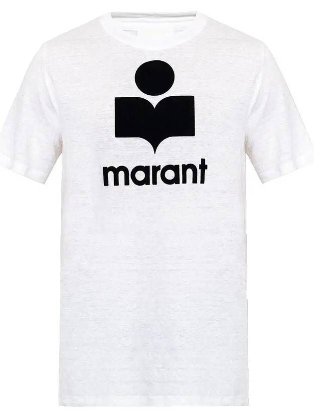 Karman Logo Short Sleeve T-Shirt White - ISABEL MARANT - BALAAN 3